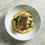 Barramundi Fillet w/ Fried Garlic & Lemon Butter