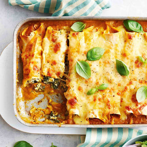 Ricotta & Spinach Cannelloni w/ Rosé Sauce (2 Sizes)