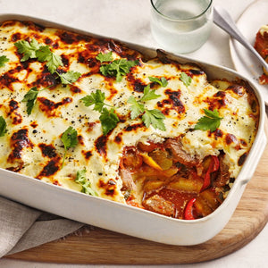 Traditional Beef Moussaka with bolognese and veggies (2 Sizes)